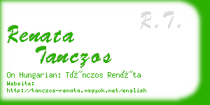 renata tanczos business card